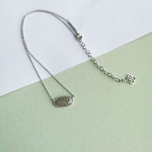 Kendra Scott Elisa Silver Filigree Necklace - Silver - Picture 3 of 3
